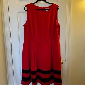 Sleeveless Red Business Dress Size 18w